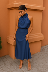 Selina  | Elegantes Kleid – Blau