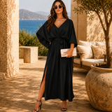 Maren | Leichtes Maxikleid für Sommertage – Schwarz