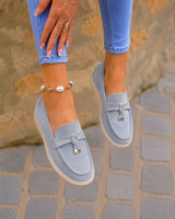 Romy | Elegante Komfort-Loafer – Hellblau