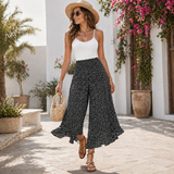 Tatiani - Hose Mit Hoher Taille Und Weitem Bein – Schwarz