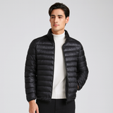 Elias | Herren Winterjacke mit Stehkragen – Schwarz
