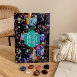 CrystalTreasures | Edelstein-Adventskalender mit 24 Naturkristallen – Tiefblau