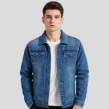 Brayden | Strapazierfähige Winter-Jeansjacke – Marineblau