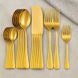 Rowan | 30-teiliges Edelstahl-Besteckset – Gold