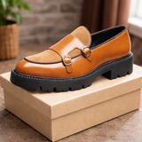Aharon - Atmungsaktiver Loafer Aus Echtem Leder – Braun