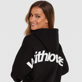 Klassischer Hoodie mit Print – Weiche Baumwollmischung – Lässig & Bequem – Schwarz