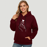 Hoodie mit Grafikprint – Lässig, Trendy & Bequeme Passform – Burgunderrot