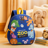 Trendiger Schulrucksack für Kinder – Cooler Dinosaurier-Print, leicht & robust – Zoo