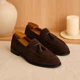 London Wildleder-Loafer – Flexible und stylische Herrenschuhe – Dunkelbraun