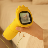 Digitale Lupe für Kinder – Mini-Elektronikgerät mit Kamera, Bildschirm und LED-Leuchten – Gelb