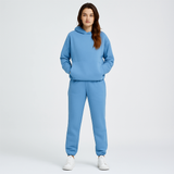 Ultimatives Komfort-Set aus Hoodie und Jogginghose – Gemütliche 2-teilige Loungewear für Frauen – Blau