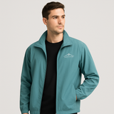 Ethan Herrenjacke – Leichter Freizeitmantel mit Reißverschluss – Hellblau