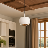 HaloForm – Minimalistische Pendelleuchte mit LED-Licht und elegantem kreisförmigem Design – Weiß