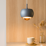 HaloForm – Minimalistische Pendelleuchte mit LED-Licht und elegantem kreisförmigem Design – Grau