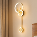 LumiNest – Elegante Doppelwandleuchte für minimalistische und stimmungsvolle Beleuchtung im Zuhause – Gold