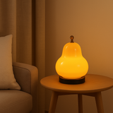 GlowPear – Pæreförmige Touch-Dimmerlampe mit warmem Licht – Gelb