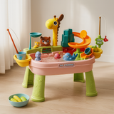 Splash ‘n Fish - Lustiges Wasser-Spiel für Kinder mit Meersalzfischfang – Rosa A