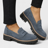 Agnes | Damen Slipper Grobe Sohle Komfort – Komfort Slipper Profil Sohle 2026 – Blau