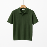 Lucas Strick Poloshirt Herren Kurzarm – Armeegrün