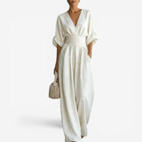 Olyara - Maßgeschneiderter Jumpsuit – Weiß