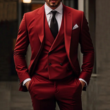 Ronan - Dreiteiliger Herrenanzug – Rot