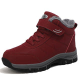 Wasserdichte Pelzschuhe von Cibu – Rot