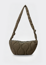 Handtasche Damen – Gesteppte Tasche – Nylon Crossbody – Armeegrün