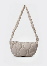 Handtasche Damen – Gesteppte Tasche – Nylon Crossbody – Aus Weiß