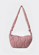 Handtasche Damen – Gesteppte Tasche – Nylon Crossbody – Rosa