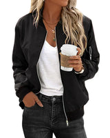 Stylische streetwear-bomberjacke - henia – Schwarz