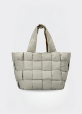 Handtasche Damen – Puffy Tasche Crossbody Nylon – Leicht – Grau