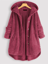 GLEN - Fleecejacke für Gemütlichkeit und Stil – Rot