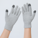 ColdGrip | Dicke Wintersporthandschuhe – Touchscreen-fähig zum Wandern & Radfahren – Grau