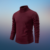 Samuel - rollkragenpullover aus seidenwolle – Rot
