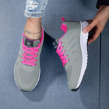 Bequeme Damensneaker mit atmungsaktivem Design – Grau
