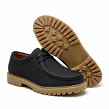 Jasson – Schnürschuhe Aus Wildleder mit Mokassin-Spitze – Schwarz