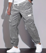 Anthony | Lässiger Trend Cordino Cordhose – Grau