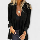Eloria – Lässige Denimjacke – Schwarz