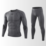 Herren Funktionsunterwäsche | Set mit atmungsaktiver Form – Grau