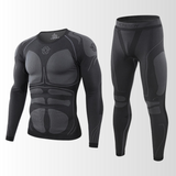 Herren Funktionsunterwäsche | Set mit atmungsaktiver Form – Schwarz