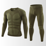 Herren Funktionsunterwäsche | Set mit atmungsaktiver Form – Dunkelgrün