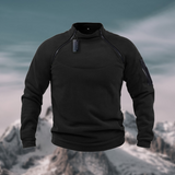 Pullover Herren Fleece Mit Reißverschluss | Outdoor Komfort – Schwarz