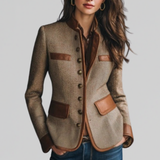 Lianea - Taillierter Strukturblazer – Braun