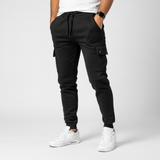 Cropped Jogginghose Mit Tasche -  Rene – Schwarz