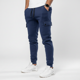 Cropped Jogginghose Mit Tasche -  Rene – Dunkelblau