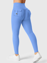 Zerovix | Atmungsaktive Leggings für Damen Sommer Fit – Hellblau