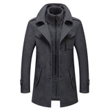 Stylische herren-winterjacke in zwei teilen - Daan – Grau