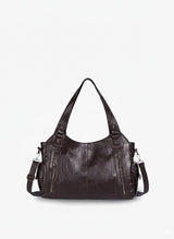 Dakota Schultertasche | Elegante & Praktische Tasche aus Veganem PU-Leder – Braun