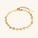 Darla Rundes Kettenarmband – Gelbgold