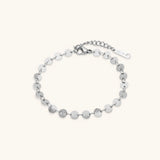 Darla Rundes Kettenarmband – Silber